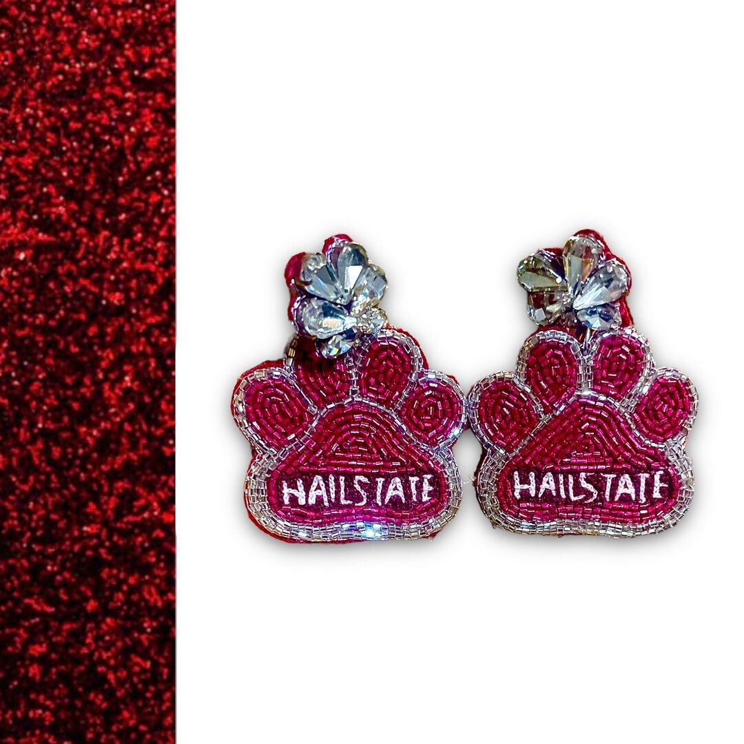 New Hail State Jewel Paw / Mississippi State / Beaded - Etsy | Etsy (US)