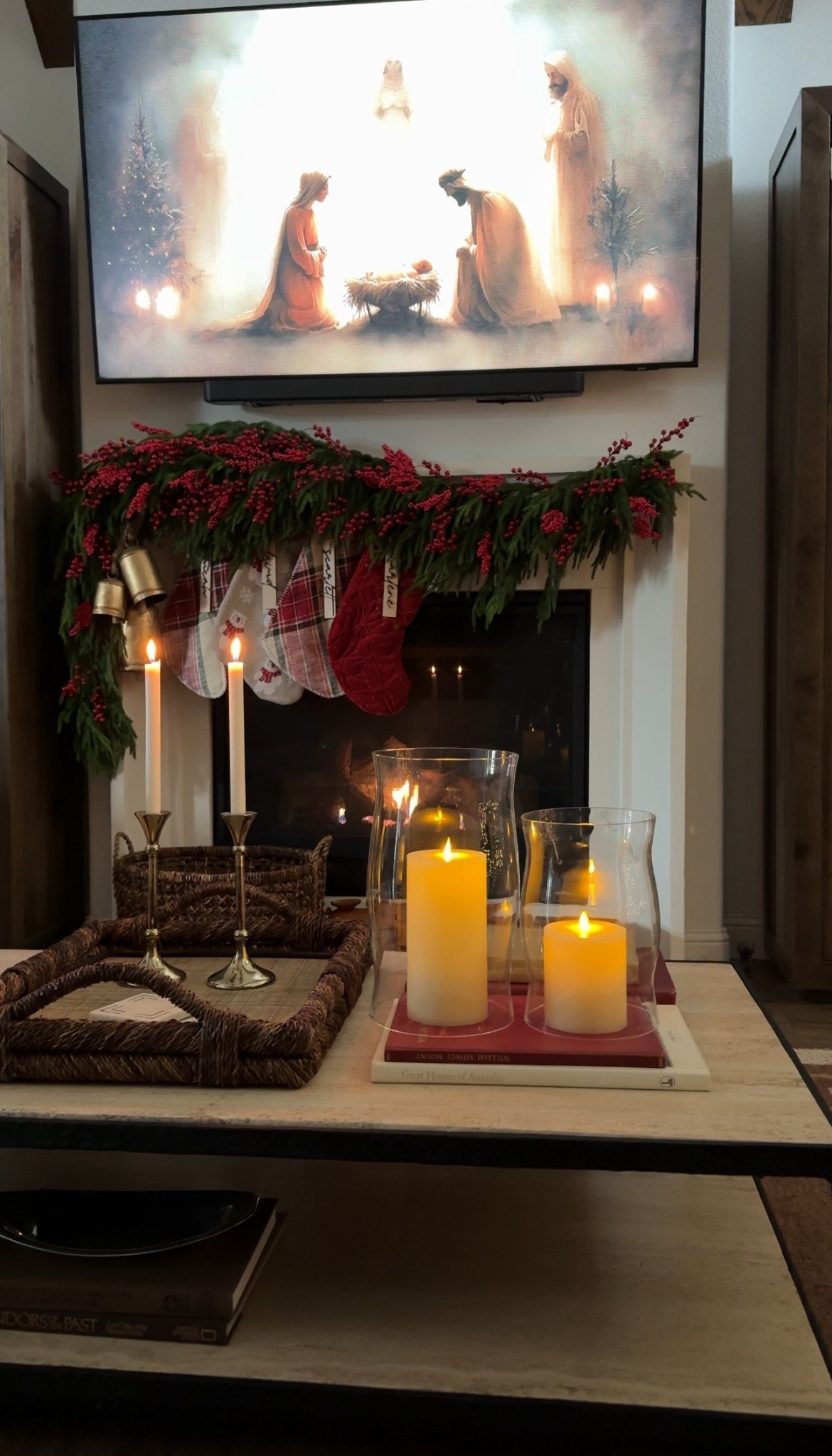 Living room, coffee table, candles, holiday decor, 

#LTKHome #LTKHoliday