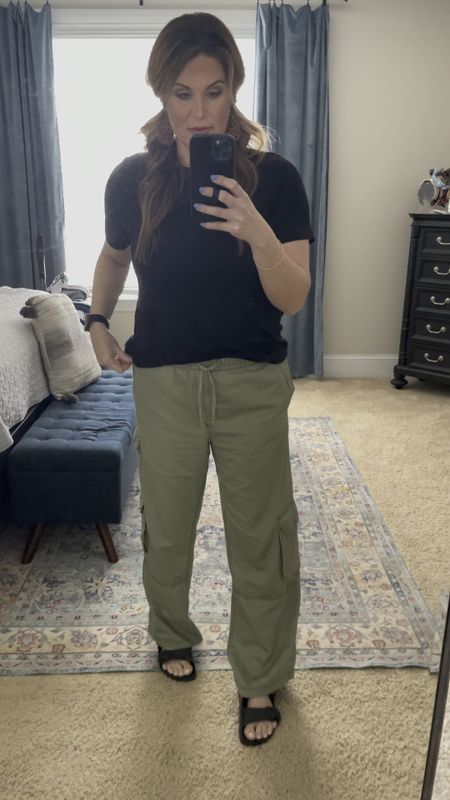 The best travel fit for spring! Such comfy pants and luxe short but size down in both. I’m a size 10/12 and wearing a Medium!

#LTKSeasonal #LTKmidsize #LTKfindsunder50
