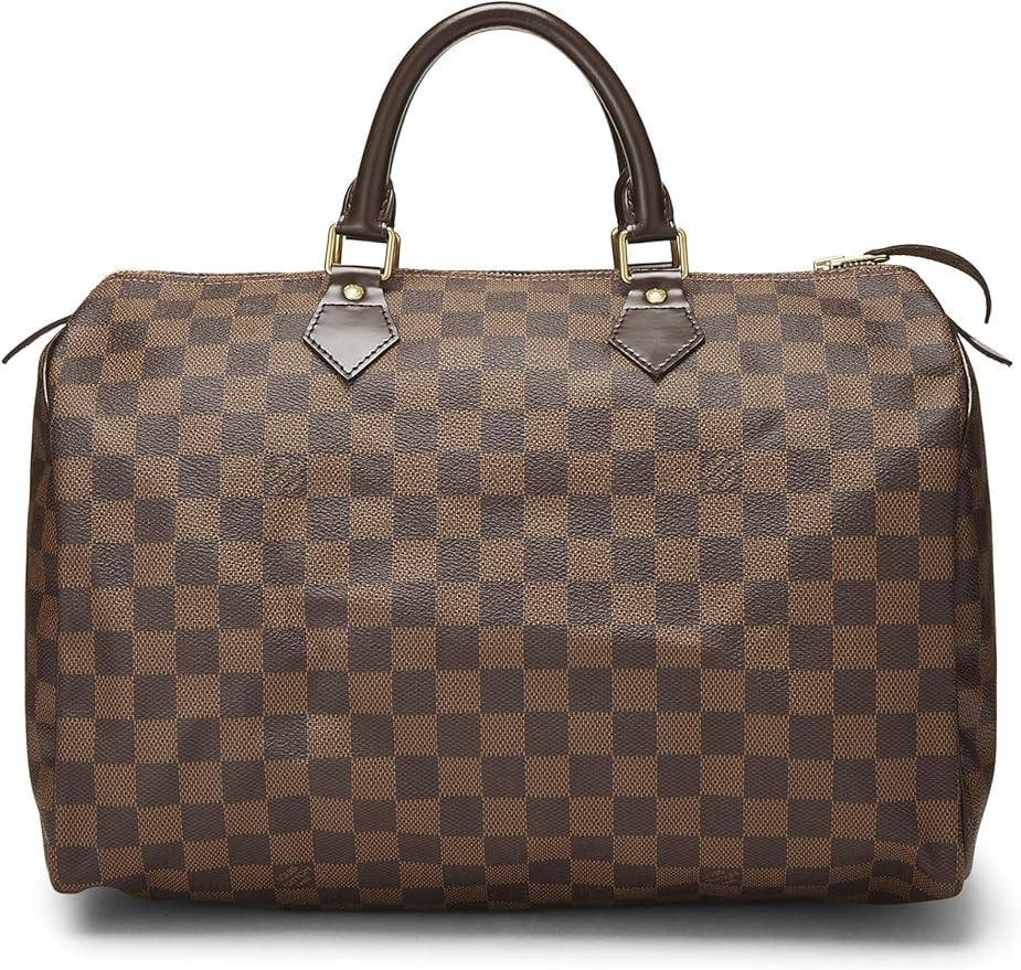 Amazon.com: Louis Vuitton, Pre-Loved Damier Ebene Speedy 35, Brown : Luxury Stores | Amazon (US)