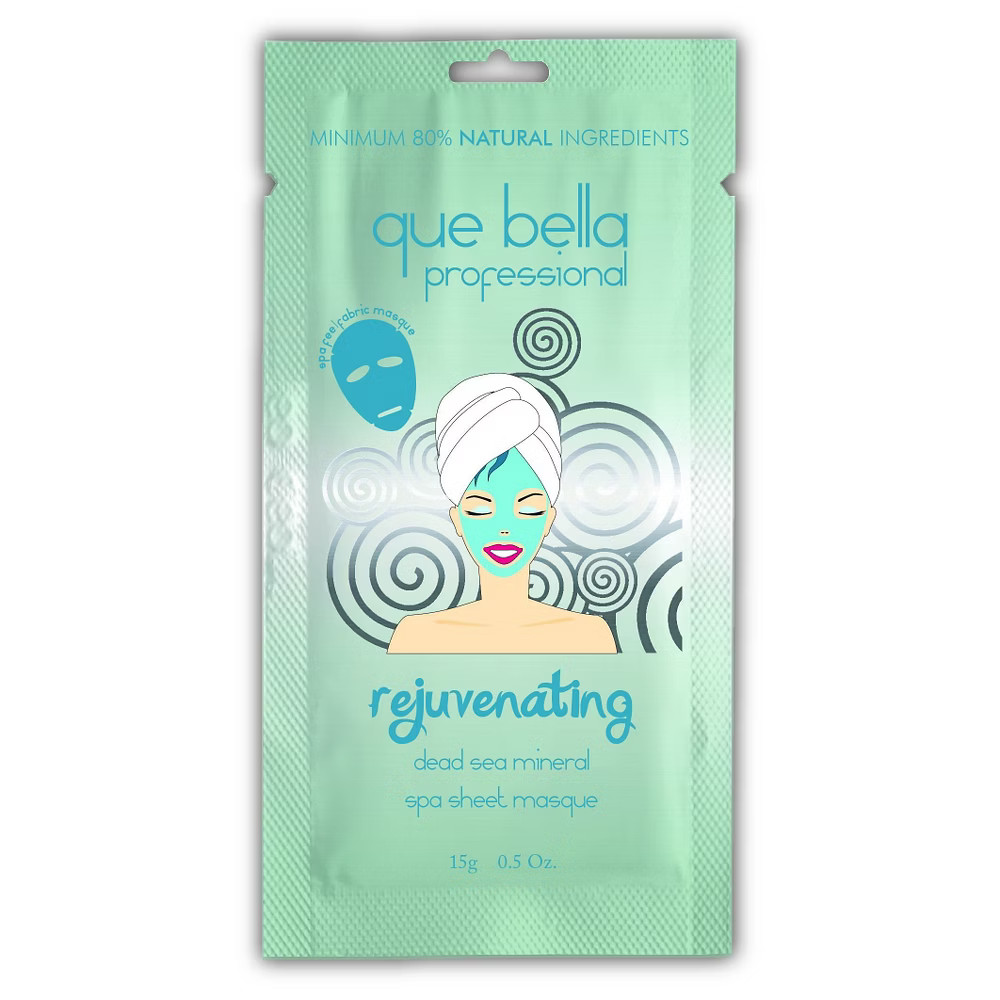 Que Bella Rejuvenating Facial Sheet Mask - Dead Sea Mineral - 0.5oz | Target