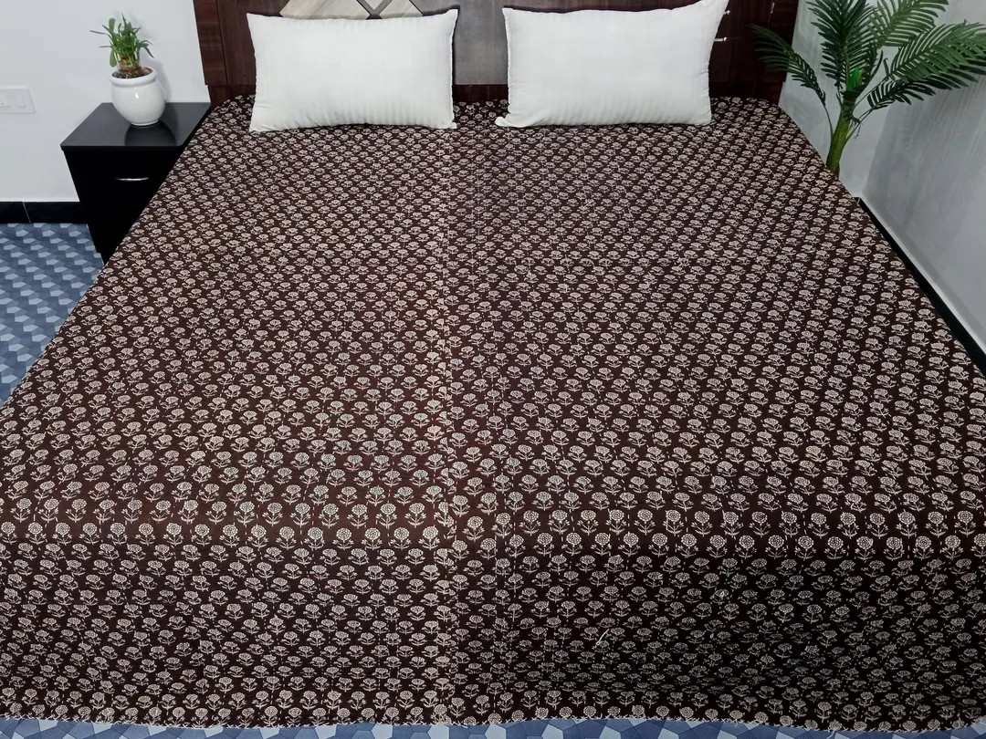 Brown Kantha Quilt Handmade Kantha Quilt - Indian Block Print Bedding Cozy Throw Blanket Ideal fo... | Etsy (US)