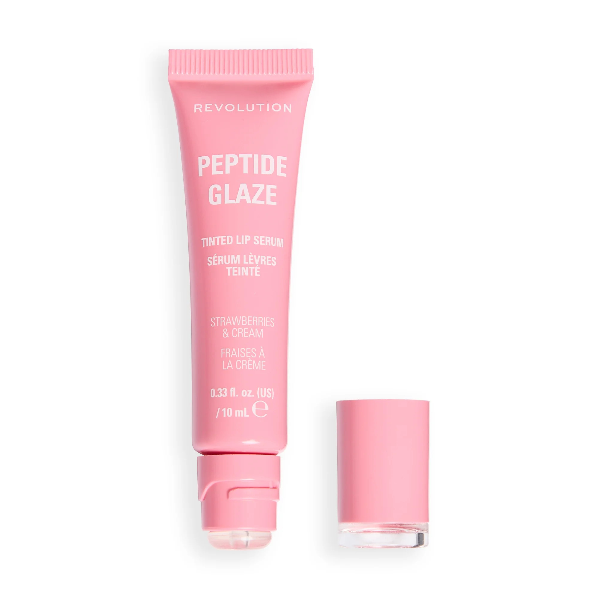 Revolution Peptide Glaze Tinted Lip Serum Strawberries & Cream | Walmart (US)