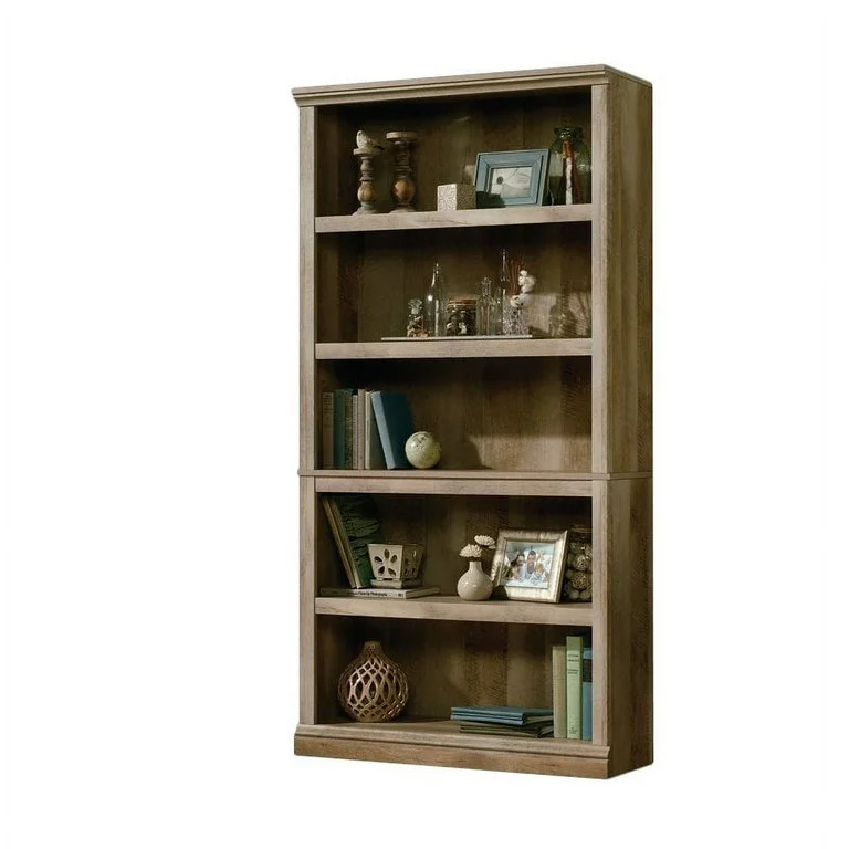 Sauder Select 5 Shelf Wood Bookcase in Lintel Oak Finish | Walmart (US)
