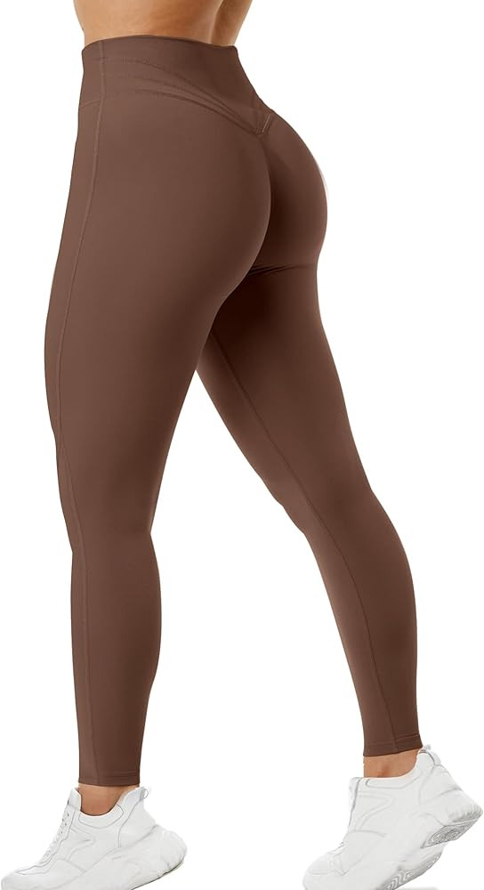 Unthewe High Waisted Butt Lifting Workout Gym Leggings for Women Buttery Soft Athletic Yoga Pants | Amazon (US)