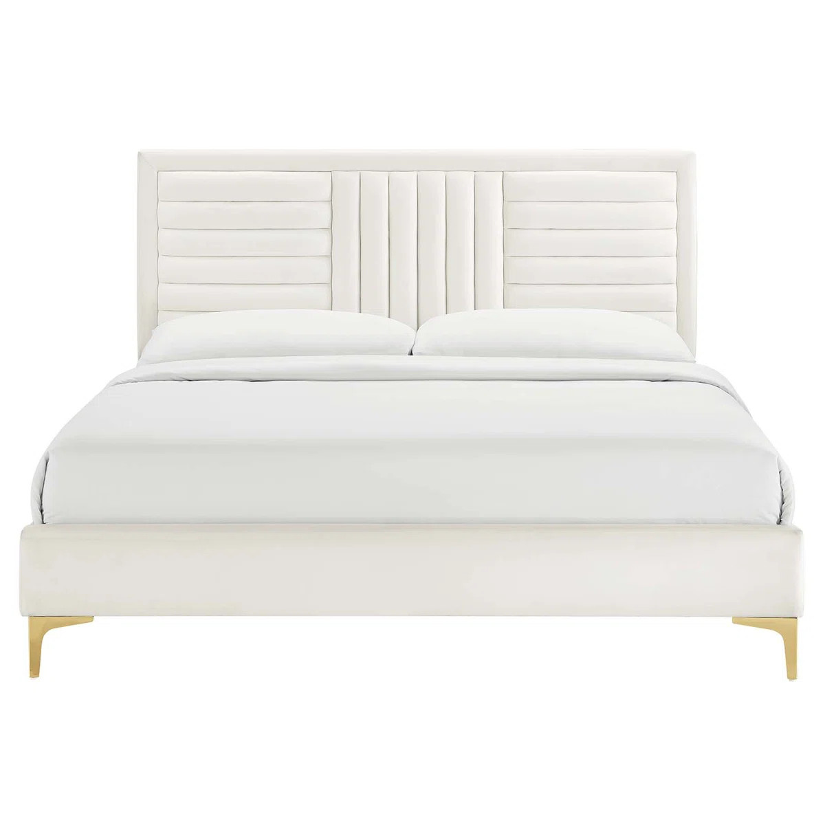 Modway Sofia Channel Tufted Performance Velvet Platform Bed | Wayfair | Wayfair North America