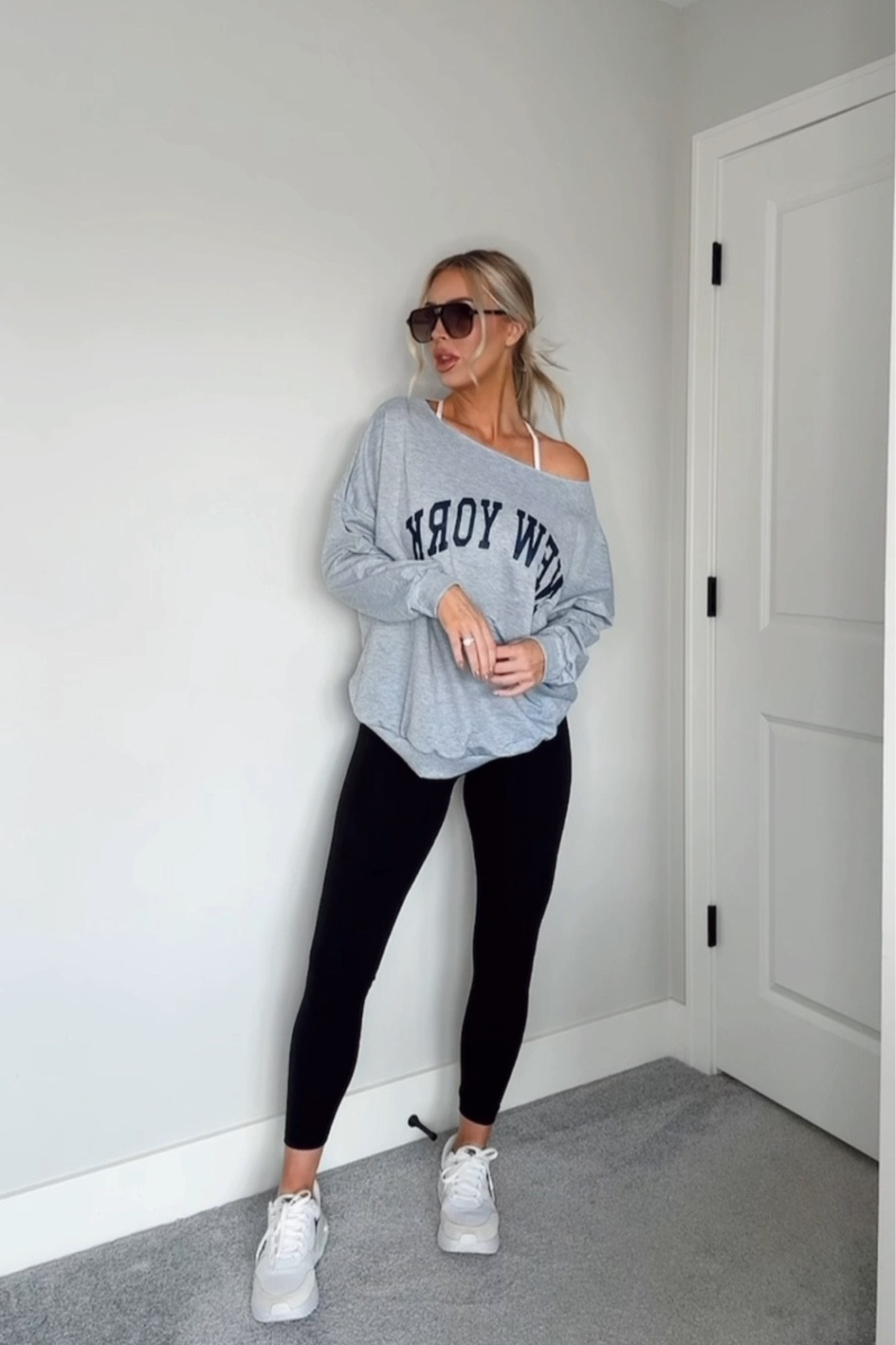 Mom ootd 🩶 wearing a size L in the sweatshirt & size S in the leggings

#LTKFindsUnder100 #LTKFindsUnder50 #LTKStyleTip