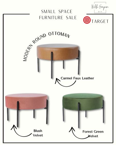 Elevate your tiny abode with these modern round ottomans that are stylish solutions and maximize functionality without compromising on design! #Targetsale #Smallspaceliving 

#LTKsalealert #LTKstyletip #LTKhome