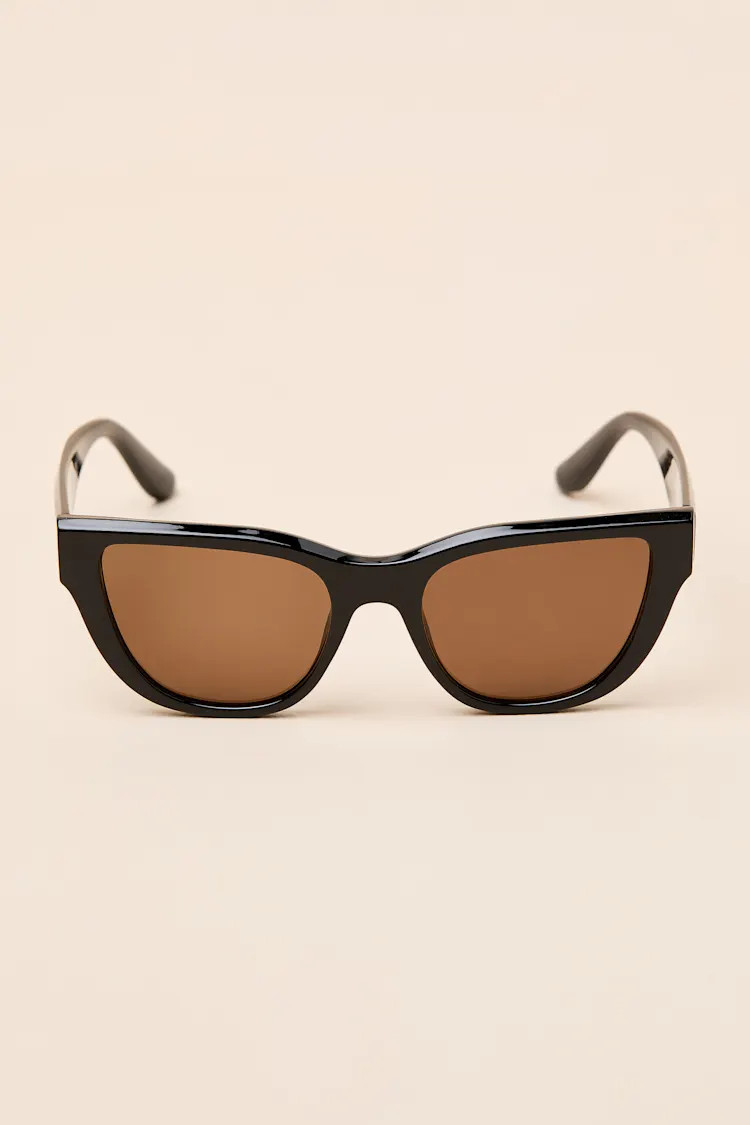 Mystique Black Cat-Eye Sunglasses | Lulus