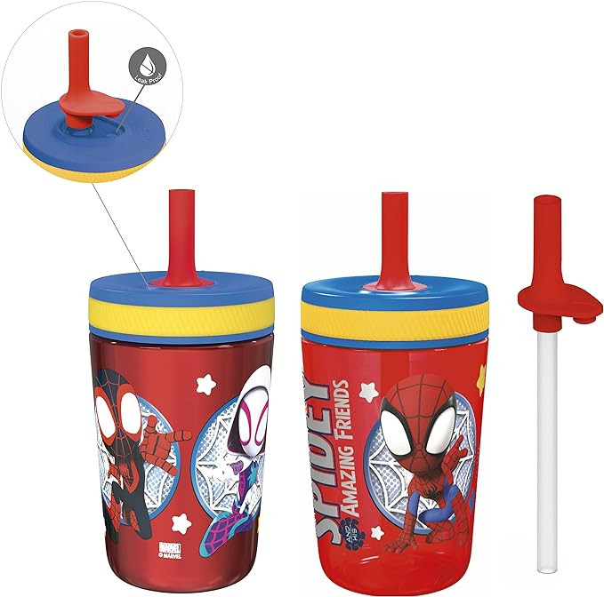 Zak Designs Spidey and His Amazing Friends Kelso Tumbler Set, Leak-Proof Screw-On Lid with Straw,... | Amazon (US)