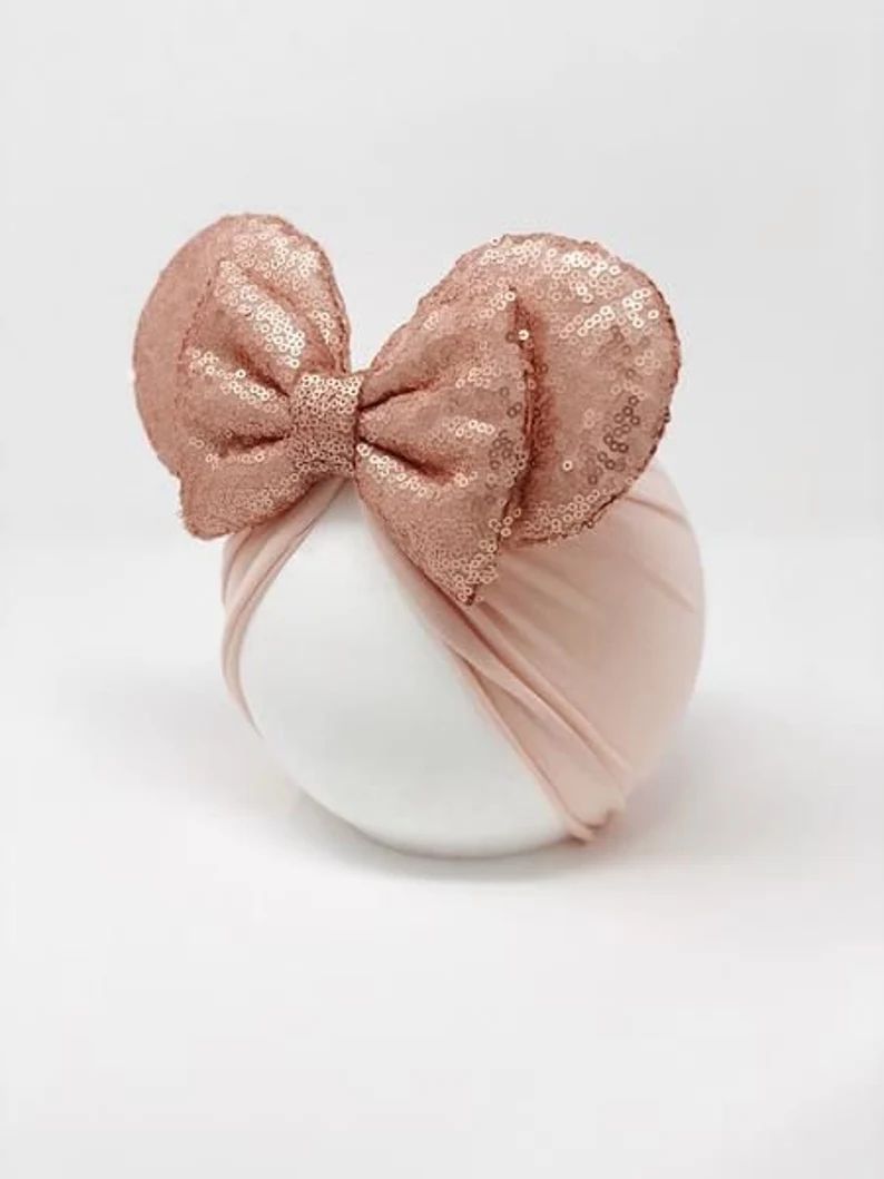 Rose Gold || Minnie Ears || Baby ears || Blush Minnie Mouse Ears | Etsy (US)