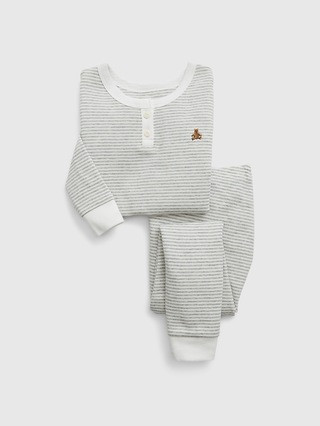 babyGap Organic Cotton Henley PJ Set | Gap (CA)