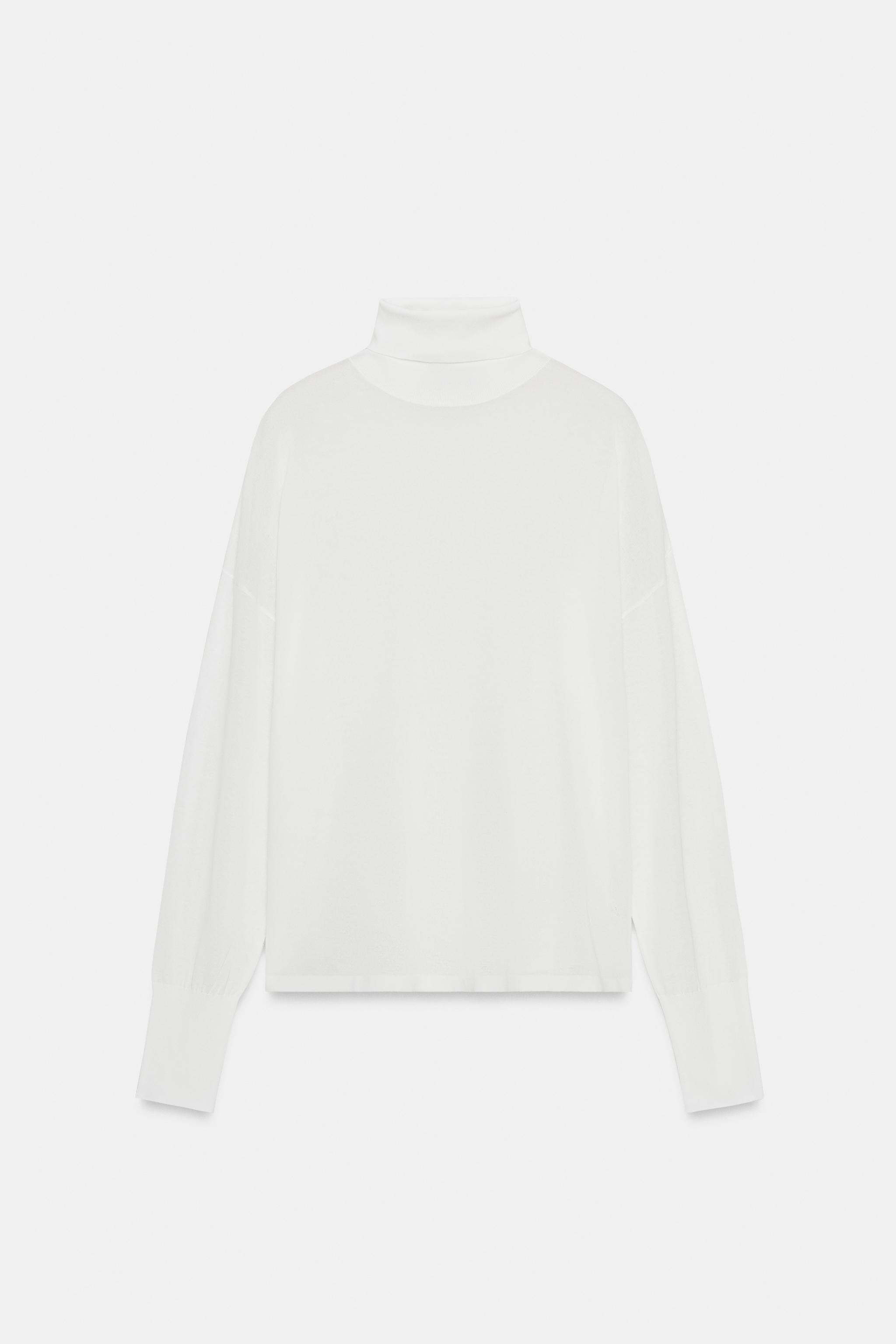 EXTRA-FINE KNIT HIGH NECK JUMPER | Zara UK