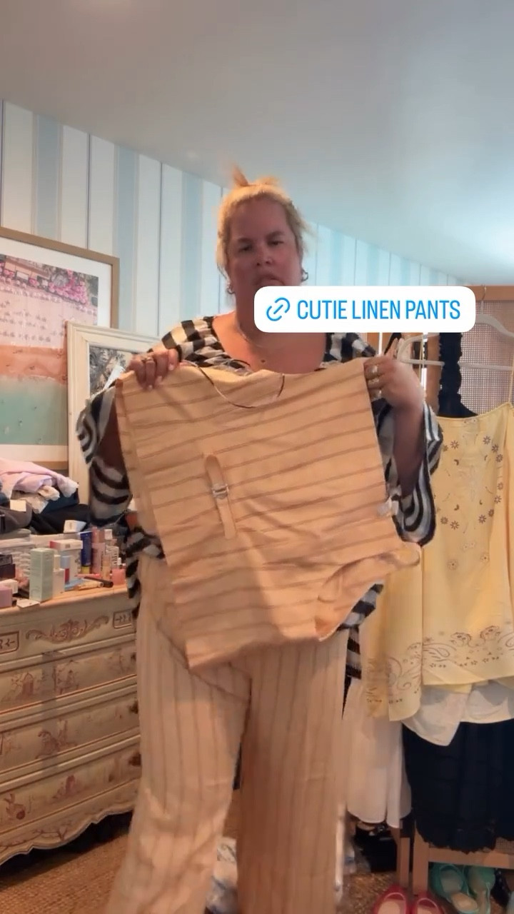 These are the cutest linen pants!