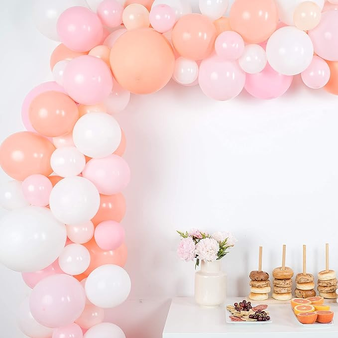 Balloon Garland Kit - Pink, White, Blush Balloons for Parties - Valentine's Day / Galentine's Par... | Amazon (US)