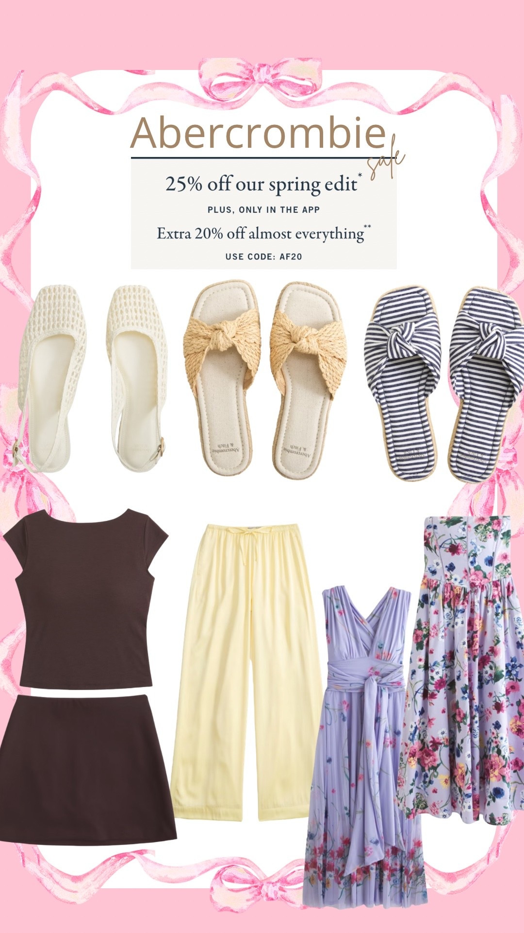 Abercrombie sale, sandal, floral dress, easter dress, pull on pants

#LTKgrwm #LTKootd