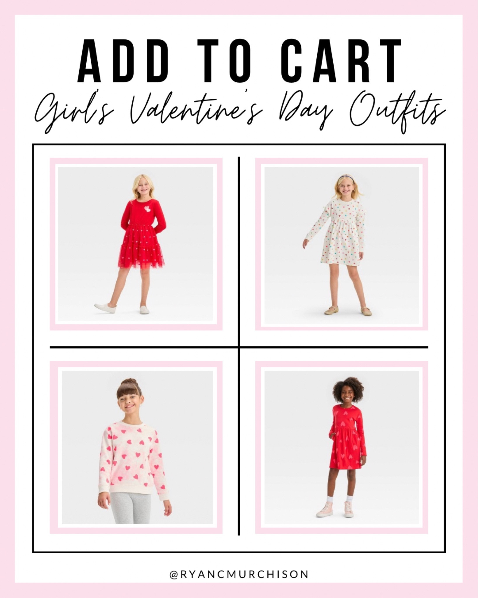 Girls Valentine’s Day outfits from target, target style, outfit ideas for kids 

#LTKstyletip #LTKSeasonal #LTKkids