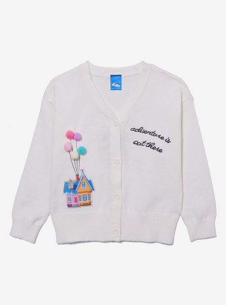 Disney Pixar Up Balloon House Pom Pom Toddler Cardigan | BoxLunch