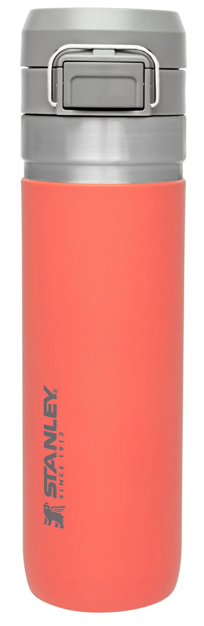 STANLEY 24 oz Orange and Silver Insulated Stainless Steel Water Bottle with Flip-Top Lid | Walmart (US)