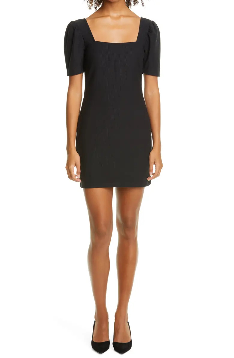 Square Neck Puff Sleeve Minidress | Nordstrom