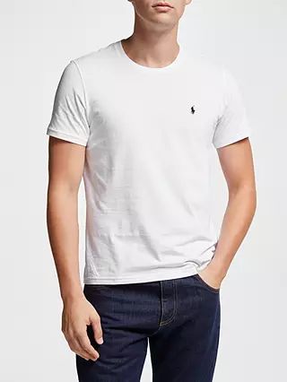 Polo Ralph Lauren Liquid Cotton T-Shirt, White | John Lewis (UK)