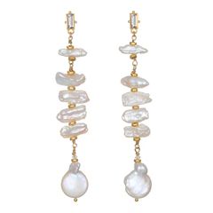 Divine Dream Pearl Drop Earrings | Sequin