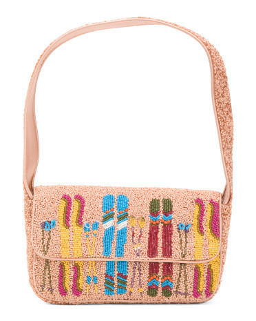 Beaded Sundown Bag For Women, Leather | TJ Maxx