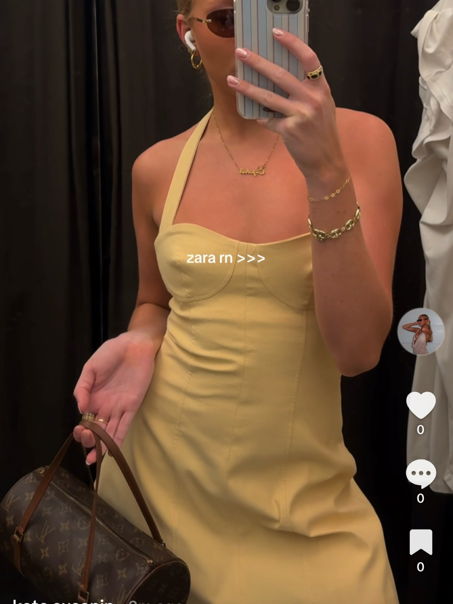 yellow zara dress