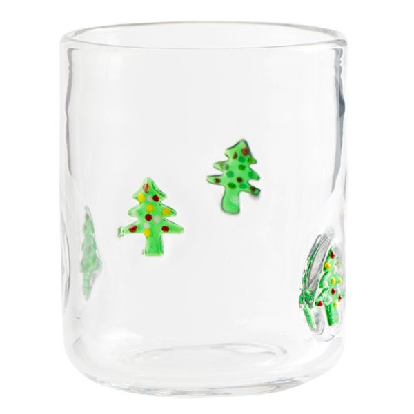 Christmas Tree Icon Double Old Fashioned Glass, 17.25oz | At Home
