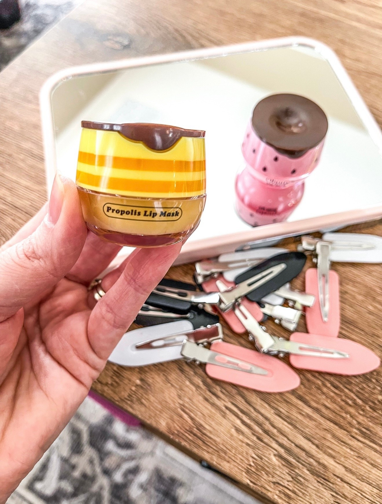 Amazon beauty finds:
8” desk mirror 
Cute lip masks 
No crease hair clips 



Propolis lip mask, Amazon finds, hair accessories, lip balm honey pot, amazon trends, trending on amazon, amazon must haves, found it on amazon 

#LTKFindsUnder50 

#LTKSeasonal #LTKselfcare #LTKBeauty