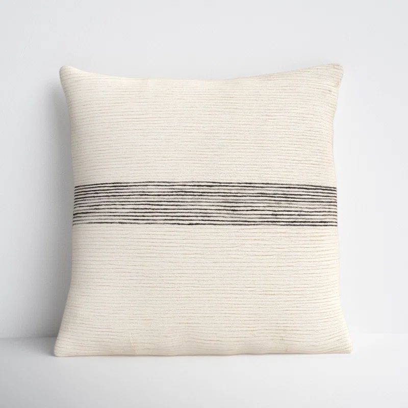 18" H x 18" W Cason Striped Wool Throw Pillow | Wayfair North America