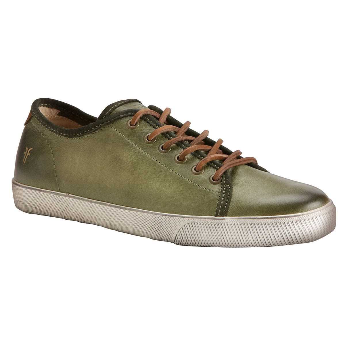 Frye Chambers Low Shoe - Men's Olive Soft Vintage Leather, 9.5 | Backcountry.com