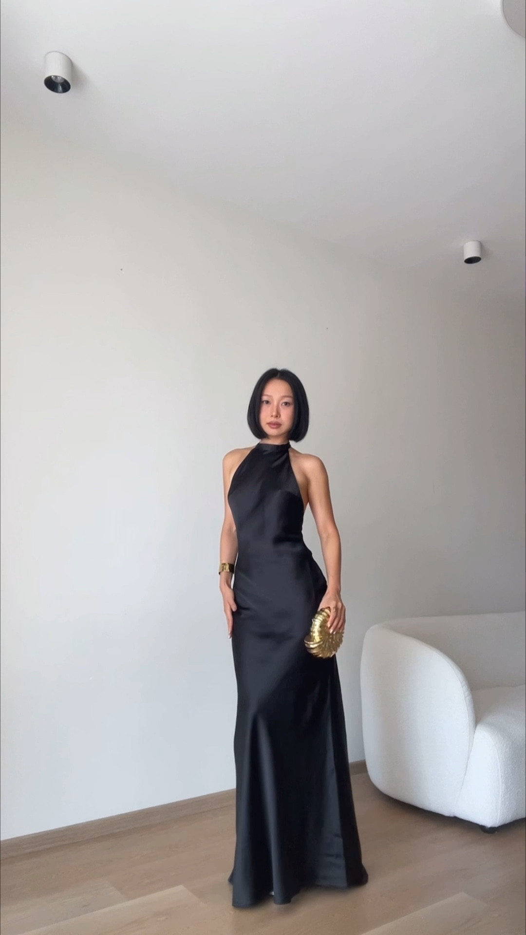 just found the most perfect black satin dress🖤

i’m obsessed 🥹🖤 what do we think ?? #summeroutfit #weddingguestdress silk elegant dress loose silk #gown #maxidress #elegantstyle #chicstyle #blackdress prom dress timeless black dress wedding guest backless dresss