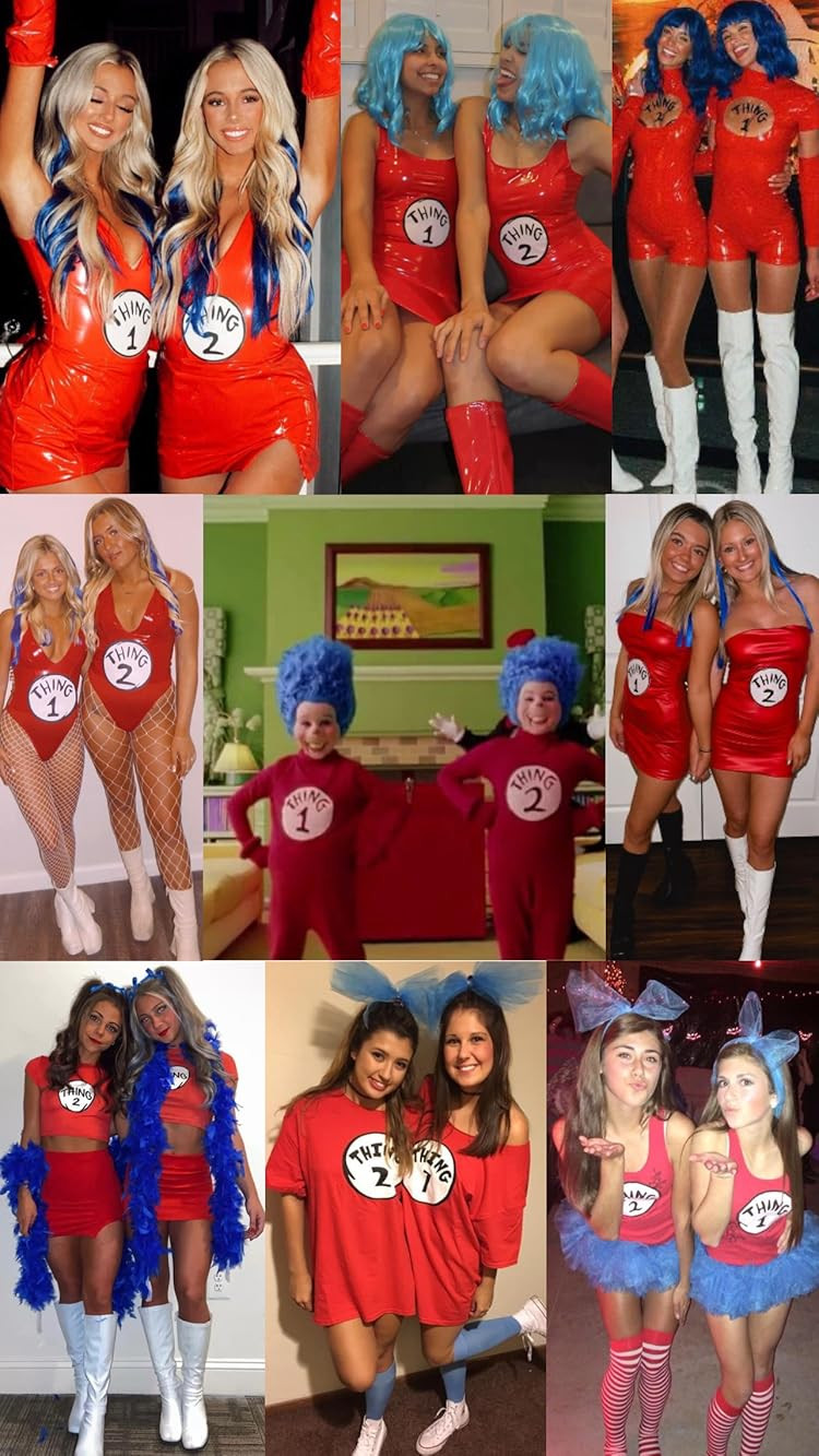 DYNAMIC DUO HALLOWEEN COSTUME IDEAS: THING 1 AND THING 2 ! | Amazon (US)