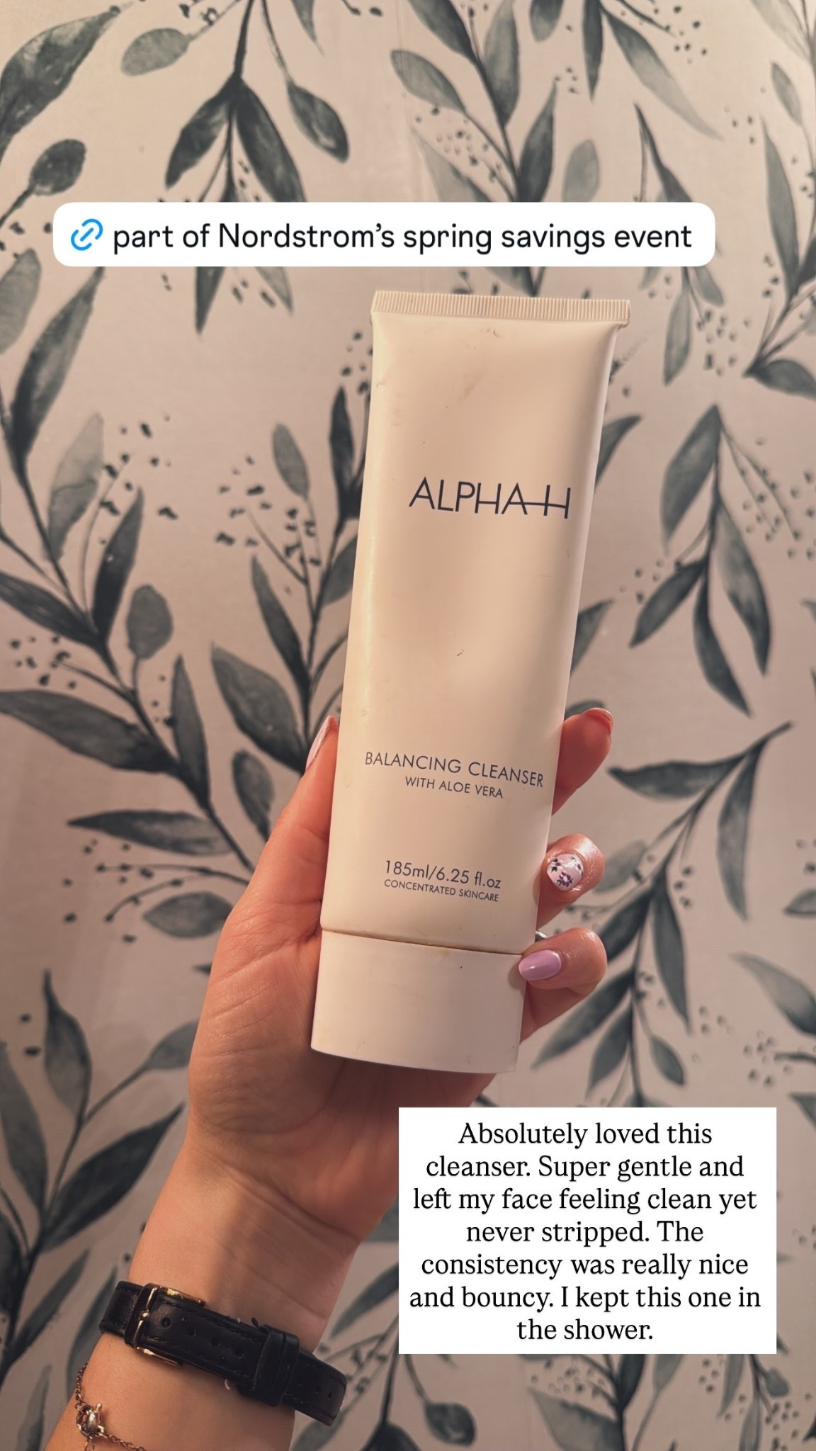 Absolutely loved this cleanser. Super gentle and left my face feeling clean yet never stripped. The consistency was really nice and bouncy. I kept this one in the shower.