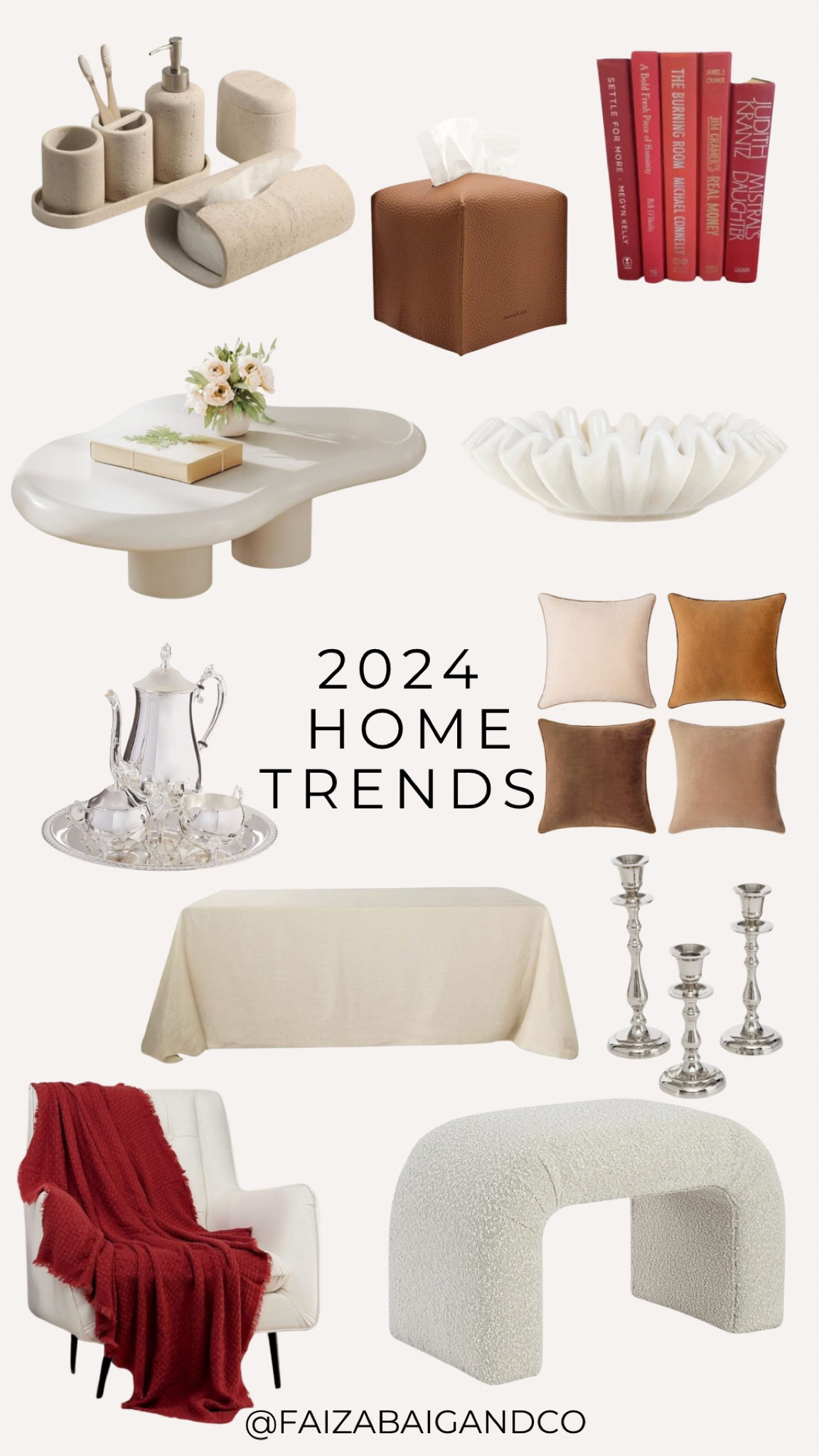 Incorporating these 2024 interior home design trends into my home this year: Crimson chic, curved furniture, natural textures, silver sophistication and warm tones.

#LTKhome #LTKstyletip #LTKMostLoved