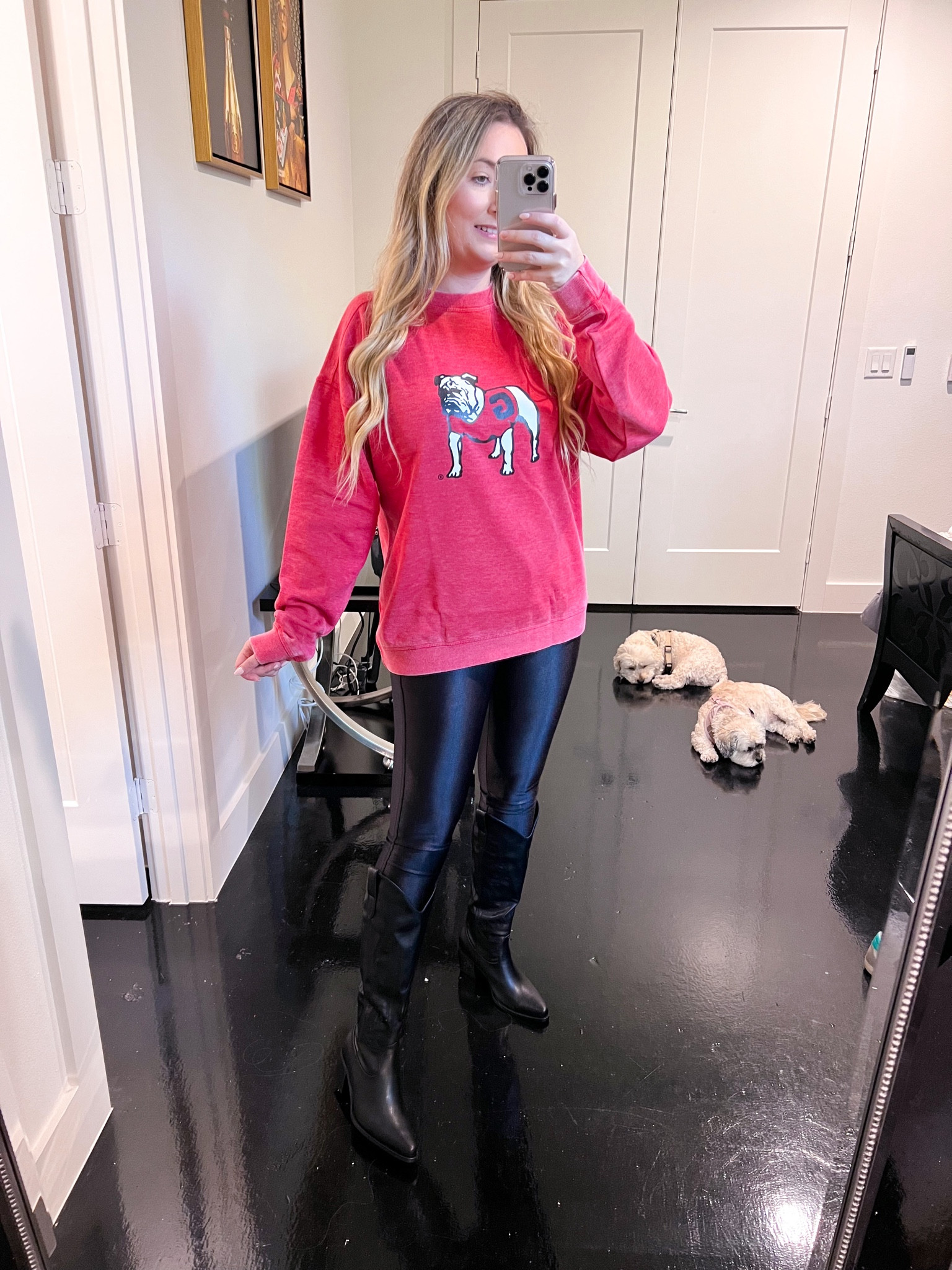 Georgia bulldogs football outfit
Wearing small in everything/runs TTS

Georgia football. University of Georgia. Georgia football. Georgia football outfits. Georgia outfits. Georgia dawgs. Game day. Red and black gameday. Georgia bulldogs football. Georgia rush. UGA outfits.

#LTKU #LTKSeasonal #LTKBacktoSchool