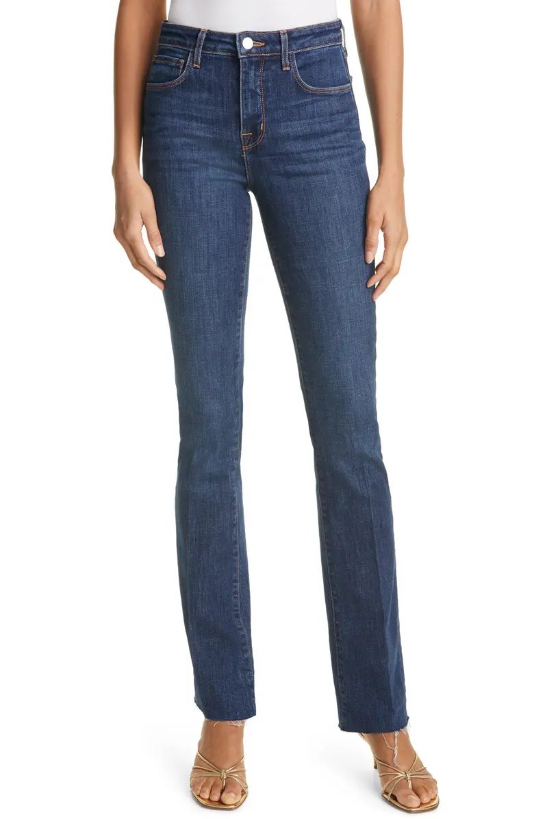 L'AGENCE Ruth Raw Hem Straight Leg Jeans | Nordstrom | Nordstrom Canada