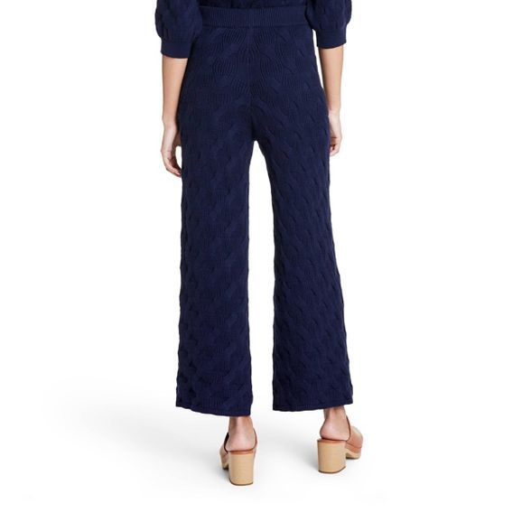Women's High-Rise Wide Leg Knit Sweater Palazzo Pants - Rachel Comey x Target Navy | Target