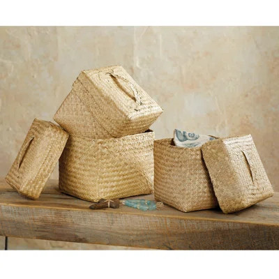 6 Piece Seagrass Box Set Mud Pie™ | Wayfair North America