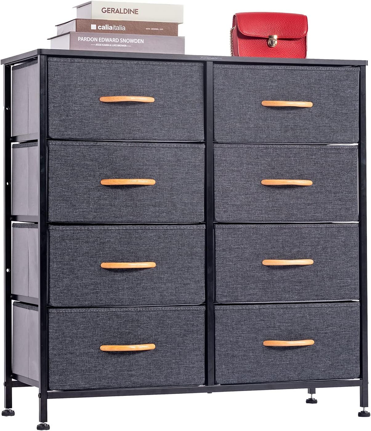 Dresser with 8 Drawers, Waytrim Storage Tower, Fabric Dresser for Bedroom, Hallway, Nursery, Entr... | Amazon (US)