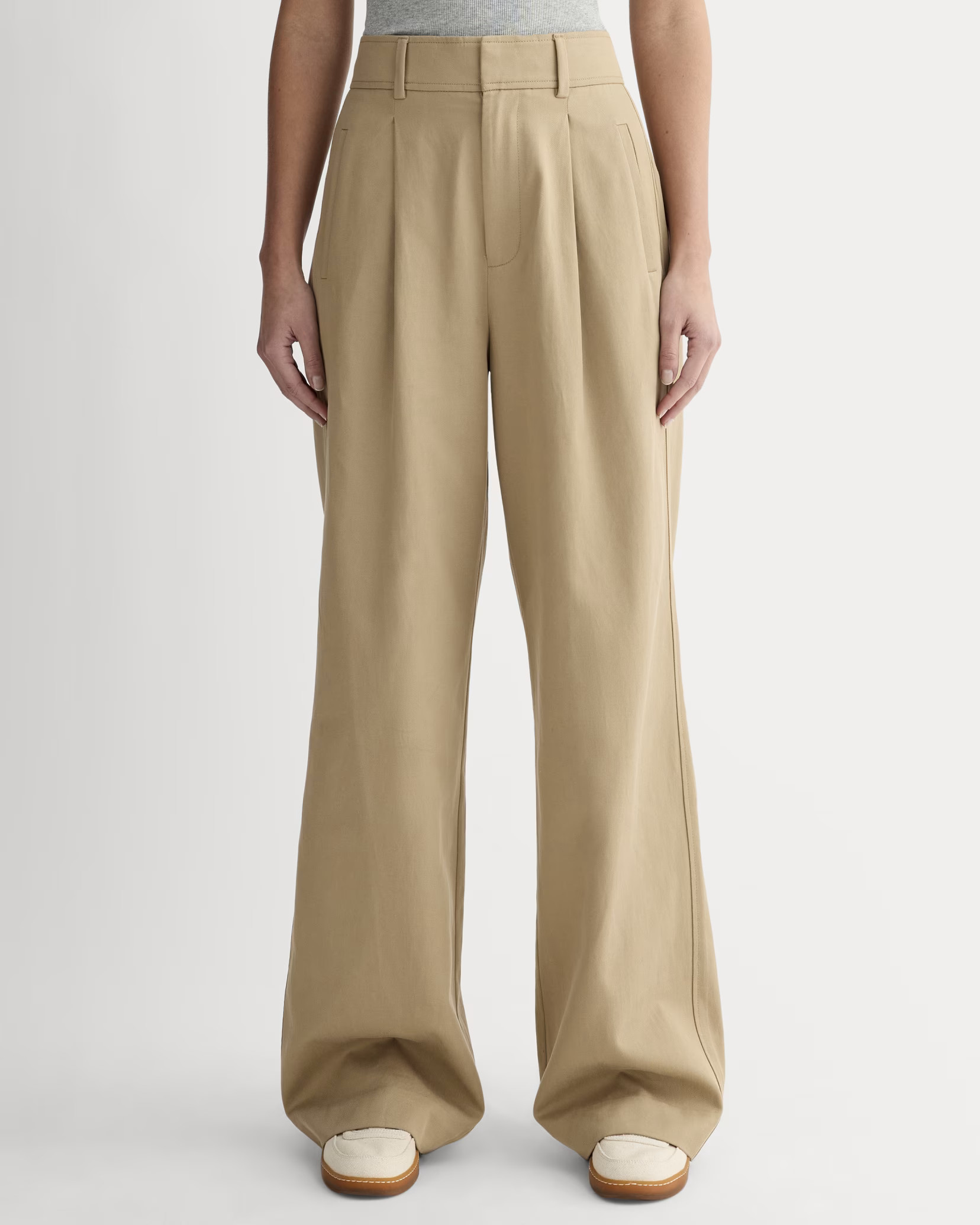 The Draper Pleated Pant in Buttersmooth | Everlane