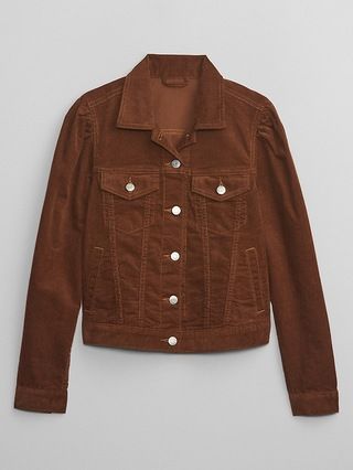 Puff Sleeve Icon Corduroy Jacket with Washwell | Gap Factory