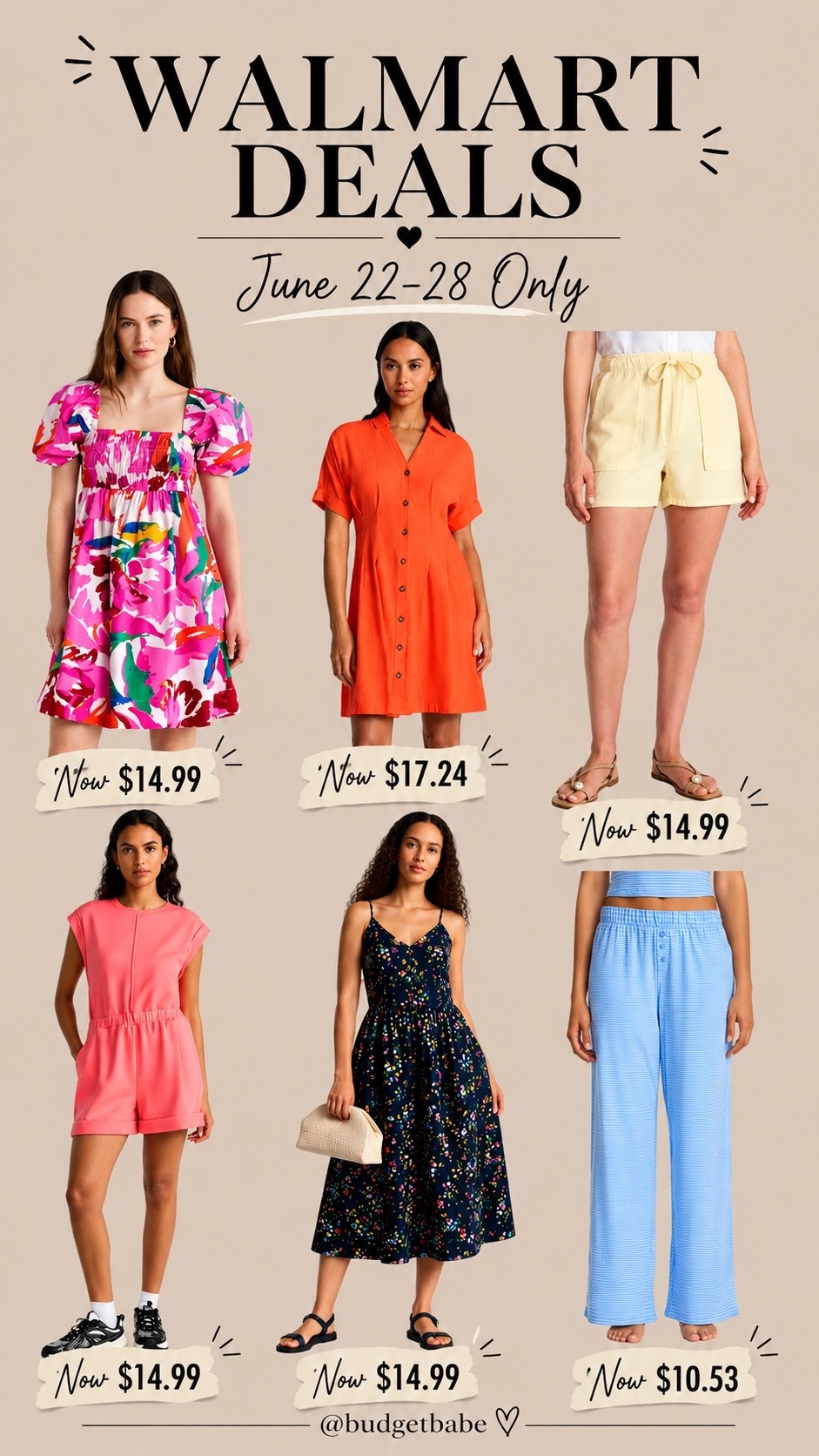 Walmart deal is here June 22-28! Walmart+ members get early access. Save on fashion, home, kids, men’s, electronics, garden, toys and more. #walmartfashion

#LTKSaleAlert