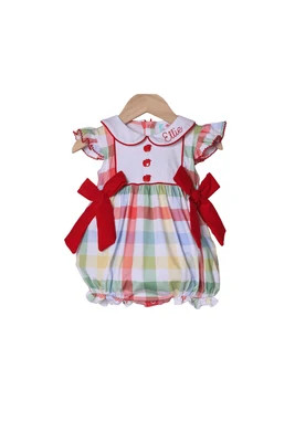 School Day Plaid Bubble | The Smocked Flamingo