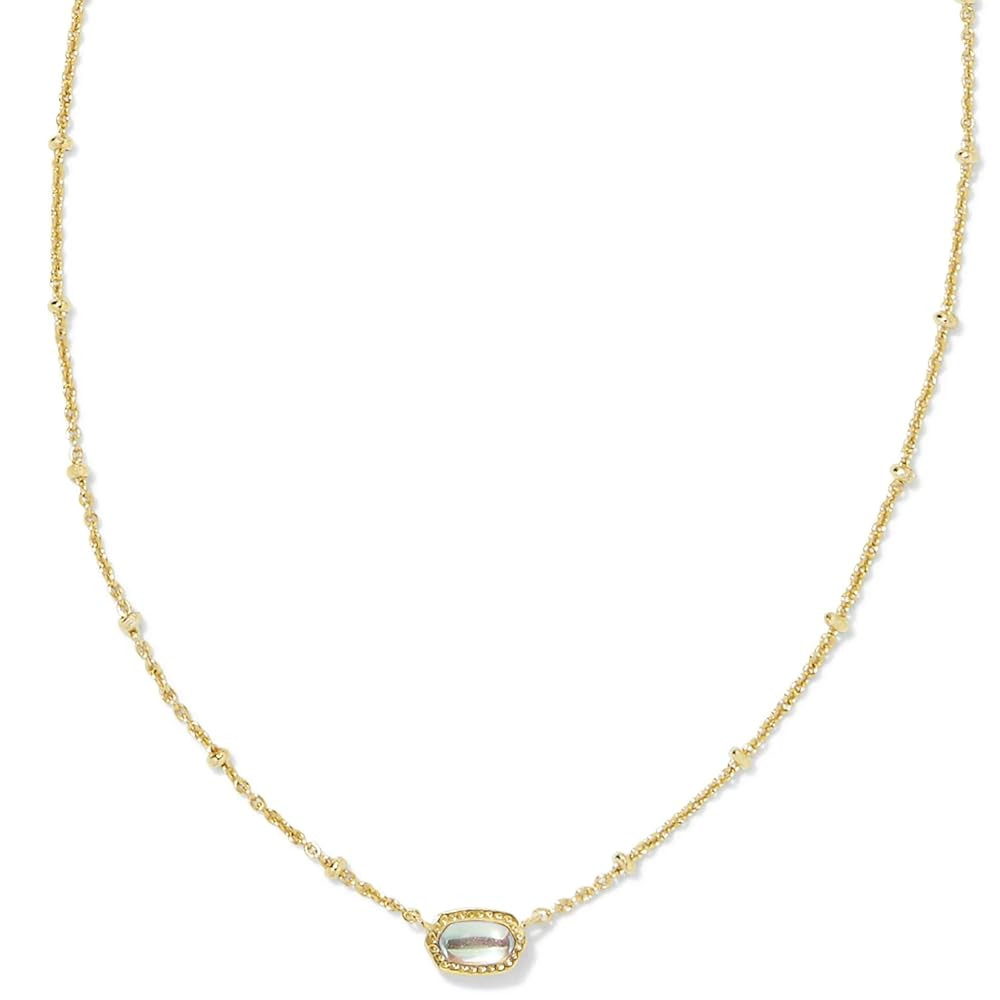 Kendra Scott Mini Elisa 14k Gold-Plated Satellite Short Pendant Necklace, Fashion Jewelry for Wom... | Amazon (US)