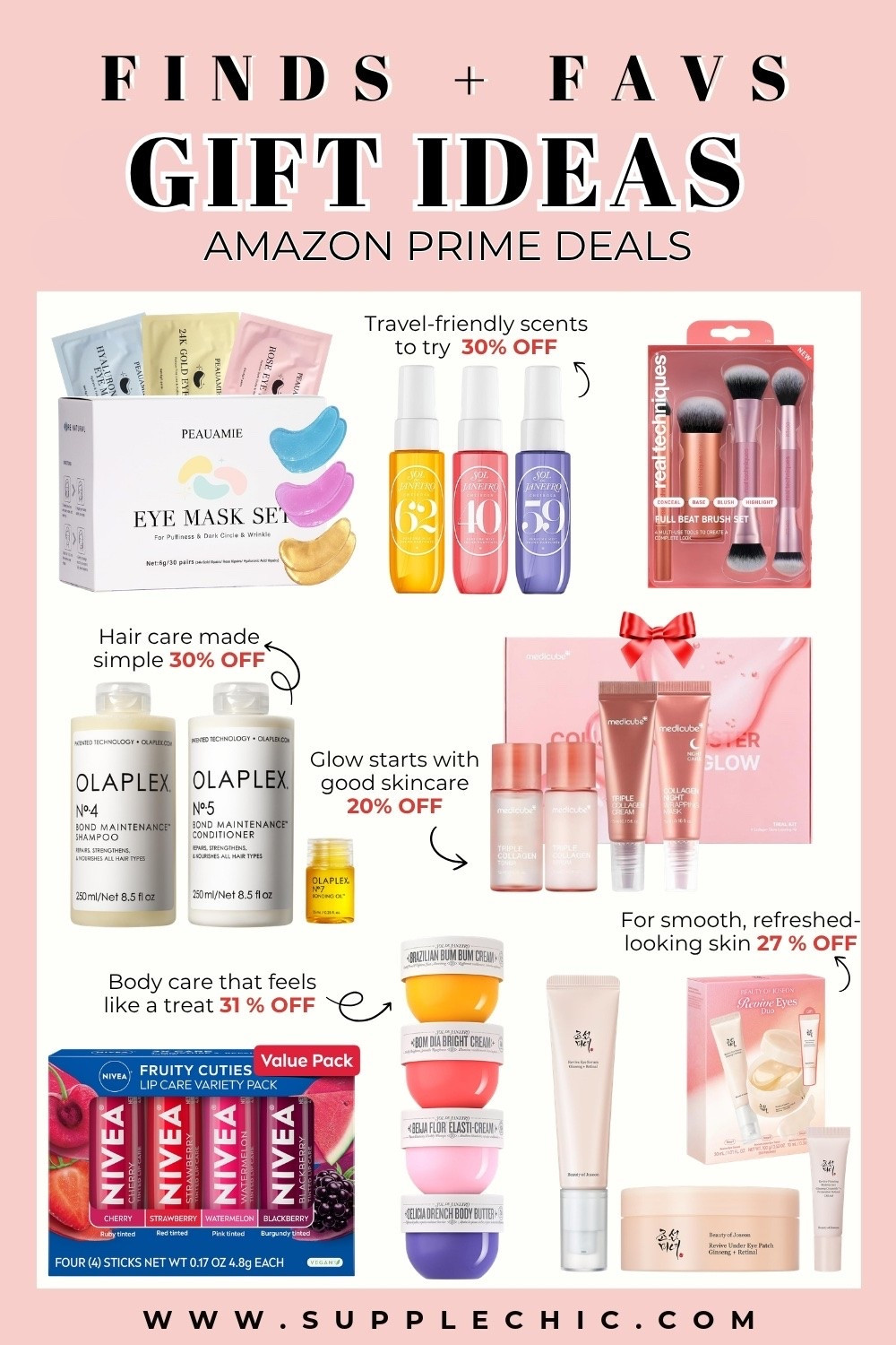 A beauty gift is usually a safe bet, especially when it comes beautifully packaged and ready to spoil someone. Perfect time to grab gifts before the holiday rush starts.beauty gifts for women, skincare gift set, haircare gift set, makeup brush set, self care gifts, beauty stocking stuffers, Amazon beauty finds, Prime Day beauty deals, skincare deals, haircare deals, affordable beauty gifts @amazonfindsandfashion