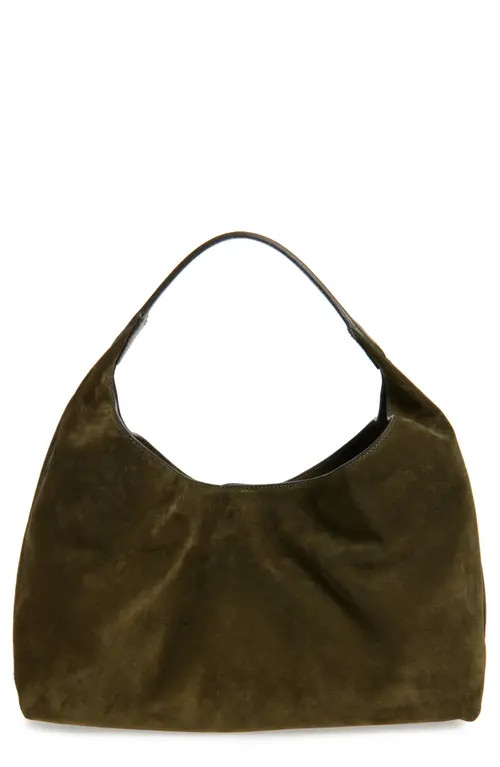 Madewell The Mylie Suede Shoulder Bag in Loden at Nordstrom | Nordstrom