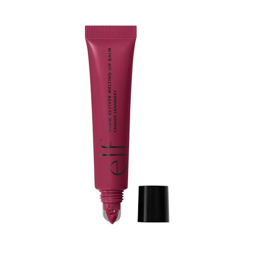 e.l.f. Glow Reviver Melting Lip Balm, Hydrating Tinted Lip Balm For A Glossy Finish & Soft, Supple Lips, Vegan & Cruelty-Free, Candied Cranberry | Amazon (US)