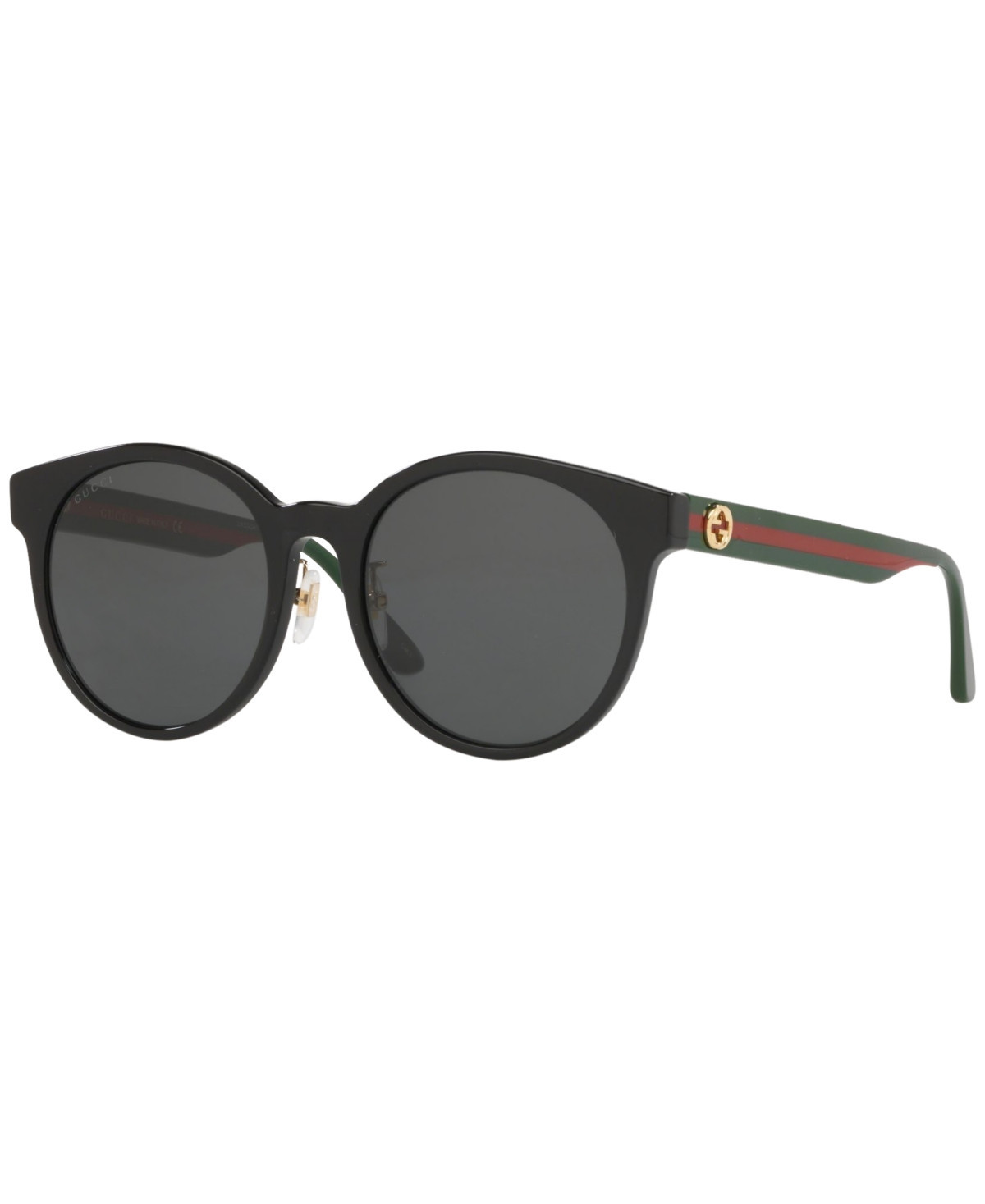 Gucci Women's Sunglasses, GG0416SK - BLACK SHINY / GREY | Macy's